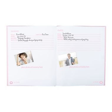 Pearhead&reg; Baby Memory Book and Clean-Touch Ink Pad in Pink. View a larger version of this product image.