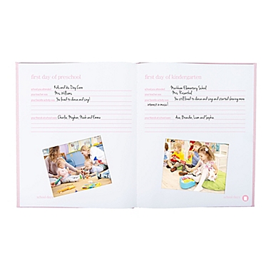 Pearhead&reg; Baby Memory Book and Clean-Touch Ink Pad in Pink. View a larger version of this product image.