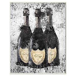 Champagne Bottles Wall Plaque