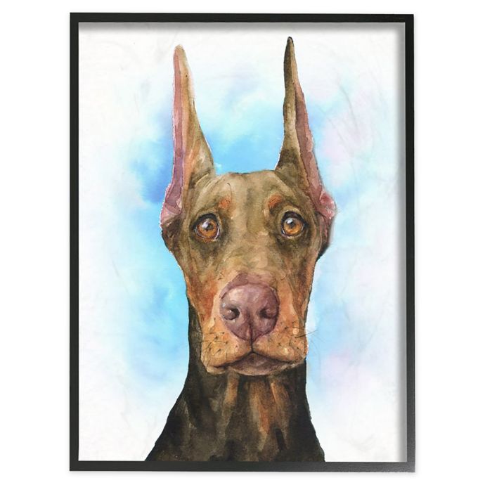 Cute Doberman Dog Pet Framed Wall Art Bed Bath & Beyond