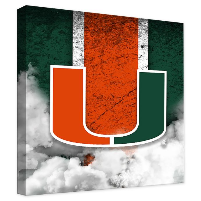 University of Miami Vintage Canvas Wall Art | Bed Bath ...