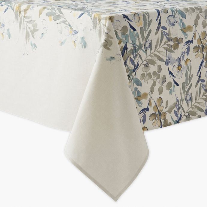 Artisanal Kitchen Supply® Organic Leaves Oblong Tablecloth Bed Bath