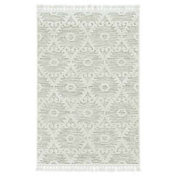 KAS Willow Boho 12' x 15' Accent Rug in Ivory/Beige