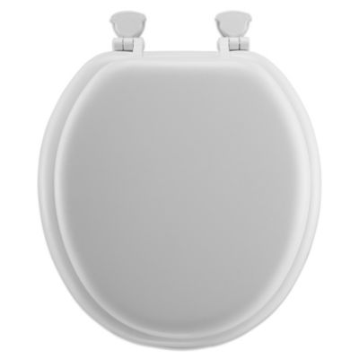 round soft toilet seat with durable wood core