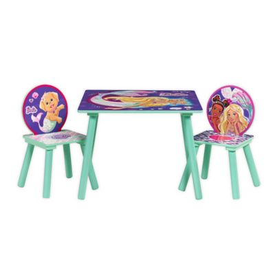 barbie table and chair set