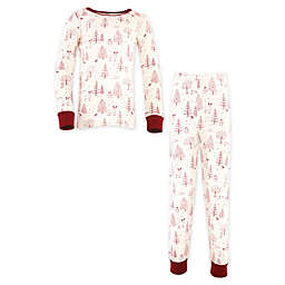 Touched by Nature® 2-Piece Woodland Organic Cotton Pajama Set in Red