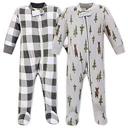 Hudson Bay Forest Bear 2-Pack Fleece Sleep 'N Play Fleece Pajamas