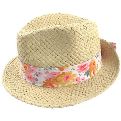 floral fedora hat