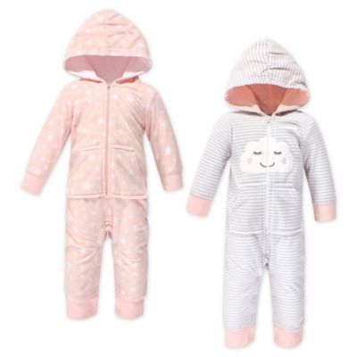 hooded fleece jumpsuit baby