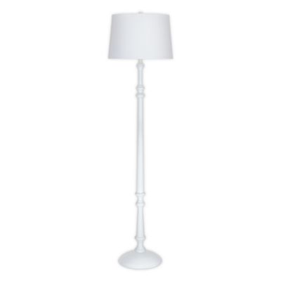 chunky wood floor lamp