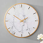 Alternate image 2 for Southern Enterprises Lenzienne Faux Marble 19.75-Inch Wall Clock in White