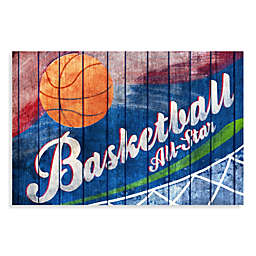 All Star Basketball Canvas Wall Art