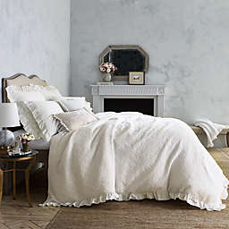 Wamsutta® Vintage Blythe Jacquard Ogee Waffle Textured Duvet Cover in White