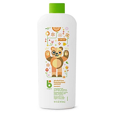 Babyganics&reg; 16 oz. Mandarin Alcohol-Free Foaming Hand Sanitizer Refill. View a larger version of this product image.