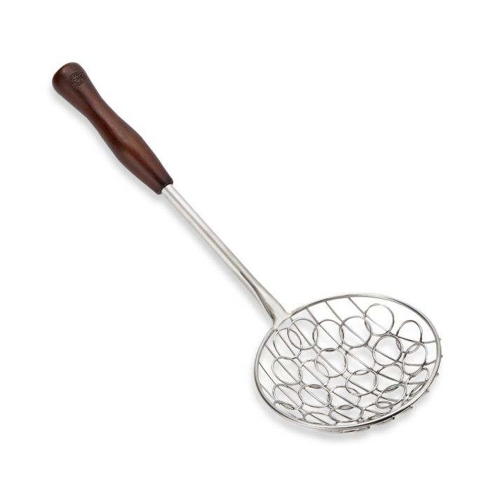 Stainless Steel Skimmer/Strainer with Wood Handle Bed Bath & Beyond