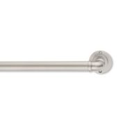 Cambria&reg; Blockout Industrial Plate 1" Diameter Single Rod Set in Vintage Silver