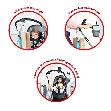 SKIP*HOP&reg; Stroller Hook in Grey. View a larger version of this product image.
