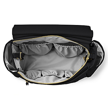 SKIP*HOP&reg; Greenwich Convertible Diaper Backpack in Black/Gold. View a larger version of this product image.
