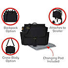 Alternate image 5 for SKIP*HOP&reg; Greenwich Convertible Diaper Backpack in Black/Gold