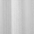 Alternate image 2 for SALT&trade; Metallic 63-Inch Grommet Sheer Window Curtain in White  (Set of 2)
