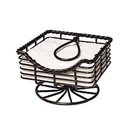 Gourmet Basics by Mikasa® Rope Napkin Basket in Black