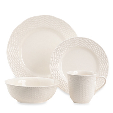Red Vanilla Nantucket White 16-Piece Dinnerware Set. View a larger version of this product image.