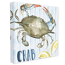 Summer Blue Crab Square Wall Art