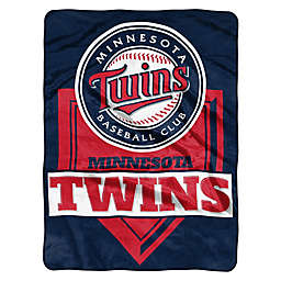 MLB Minnesota Twins Home Plate Raschel Throw Blanket