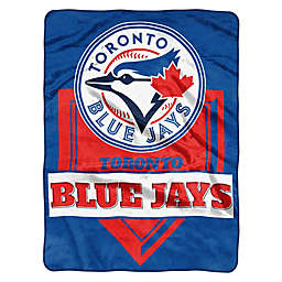 MLB Toronto Blue Jays Home Plate Raschel Throw Blanket