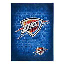 NBA Oklahoma City Thunder Street Raschel Throw Blanket