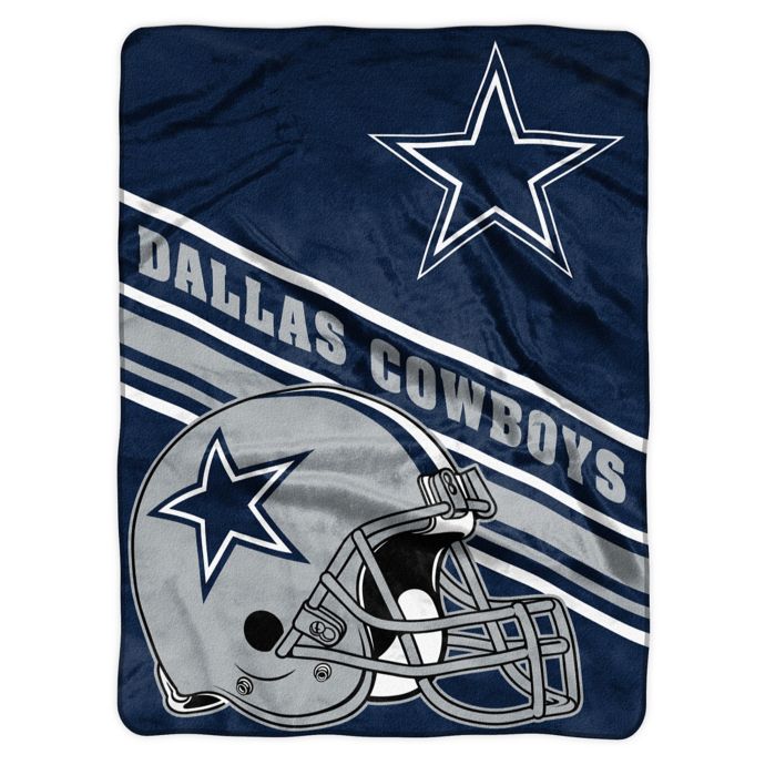 NFL Dallas Cowboys 60-Inch x 80-Inch Slant Raschel Throw ...