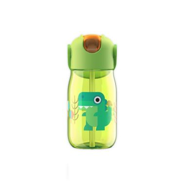 Zoku&reg; Flip Straw 14 oz. Water Bottle in Green. View a larger version of this product image.