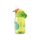 Alternate image 1 for Zoku&reg; Flip Straw 14 oz. Water Bottle in Green