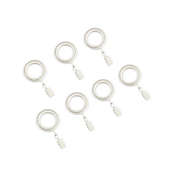 Cambria&reg; Blockout Clip Rings in White (Set of 7)