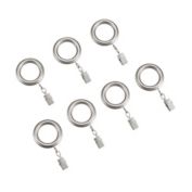 Cambria&reg; Blockout Clip Rings in Silver (Set of 7)
