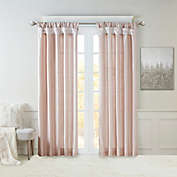 Madison Park Emilia 84-Inch Twist Tab Window Curtain Panel in Blush (Single)