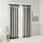 Alternate image 1 for Madison Park Emilia 108-Inch Twist Tab Window Curtain Panel in Charcoal (Single)
