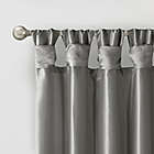 Alternate image 2 for Madison Park Emilia 108-Inch Twist Tab Window Curtain Panel in Charcoal (Single)