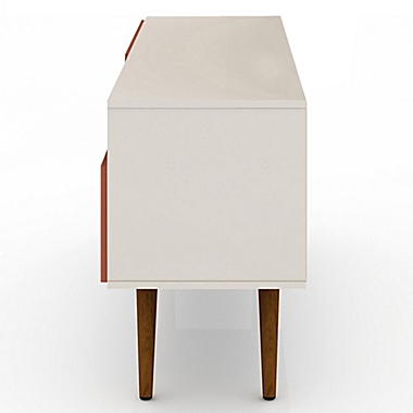 Sophia 53.94-Inch TV Stand in Off-White/Orange. View a larger version of this product image.