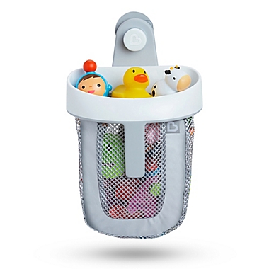 Munchkin&reg; Super Scoop Bath Toy Organizer in Grey/White. View a larger version of this product image.