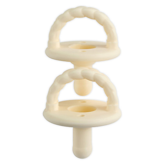 Alternate image 1 for Itzy Ritzy® 2-Pack Sweetie Soother Braid Pacifiers in Cream