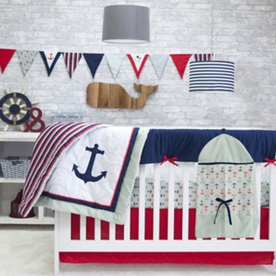 Pam Grace Creations Anchors Away 6-Piece Crib Bedding Set