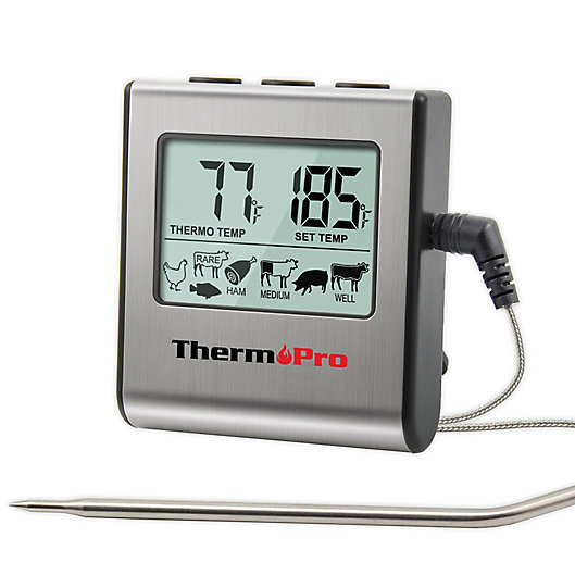 Alternate image 1 for ThermoPro® TP-16 Digital Cooking Thermometer in Silver