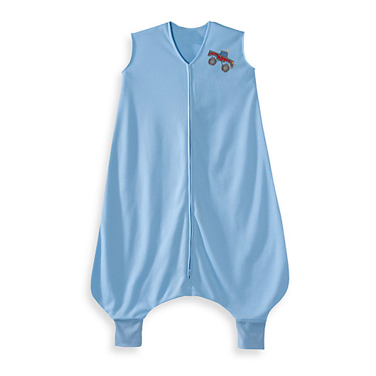 Alternate image 1 for HALO® SleepSack® Lightweight Knit Big Kids Wearable Blanket in Blue Truck