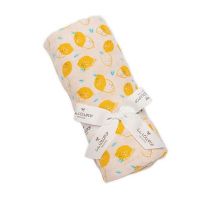 lemon swaddle blanket