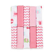 Just Bath by Just Born&trade; Love to Bathe 10-Pack Elephant Washcloth in Pink/White
