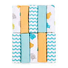 Alternate image 0 for Just Bath by Just Born&trade; Love to Bathe 10-Pack Hippo Washcloth in Aqua/Orange