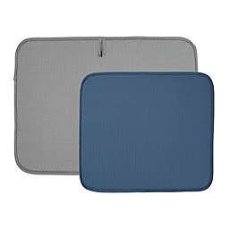 The Original&trade;2-Pack Dish Drying Mat in Grey/Blue