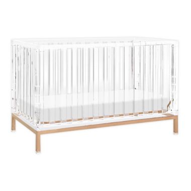 Nursery Works&trade; Acrylic Luma Crib in Rose Gold. View a larger version of this product image.