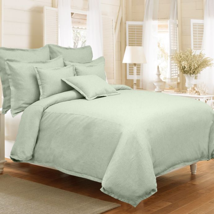 Veratex Gotham Duvet Cover Set In Sage Bed Bath Beyond